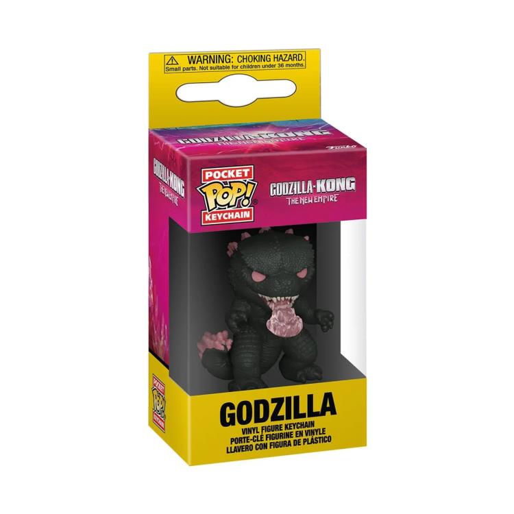 PRESALE | Funko POP! Keychain: Godzilla x Kong: The New Empire - Godzilla with Heat-Ray Vinyl Figures