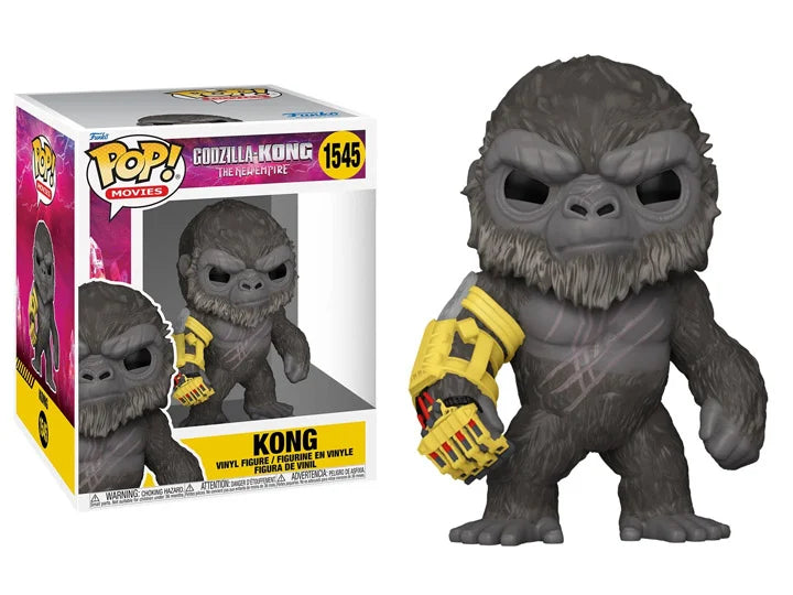 PRESALE | Funko POP! Movies: Super Sized 6" - Godzilla x Kong: The New Empire - Kong with Mechanical Arm #1545 - Vinyl Figures