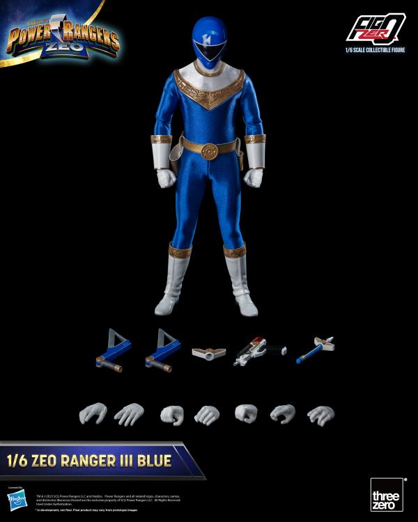 PRESALE | Power Rangers - Zeo Ranger III Blue - FigZero - 1/6 Scale Action Figure (ThreeZero)