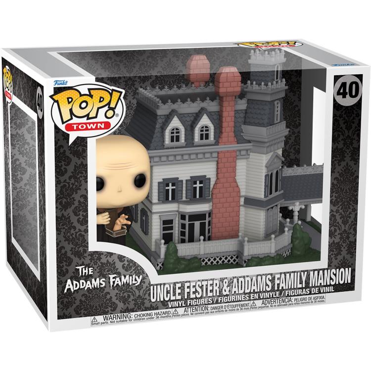 PRESALE | Funko POP! Town: The Addams Family - Addams Family Mansion with Uncle Fester #40 - Vinyl Figures