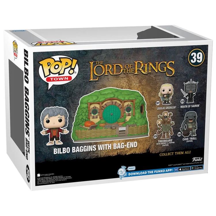 Funko POP! Town: The Lord of the Rings - Bilbo Baggins with Bag-End - Town #39