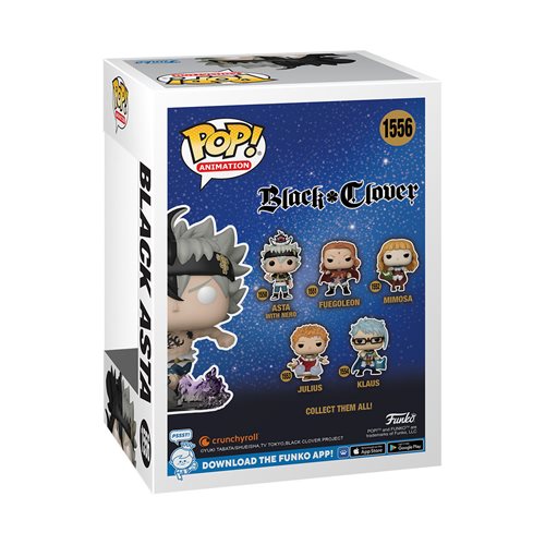 PRESALE | Funko POP! Black Clover Black Asta Glow-in-the-Dark #1556 Entertainment Earth Exclusive Vinyl Figures