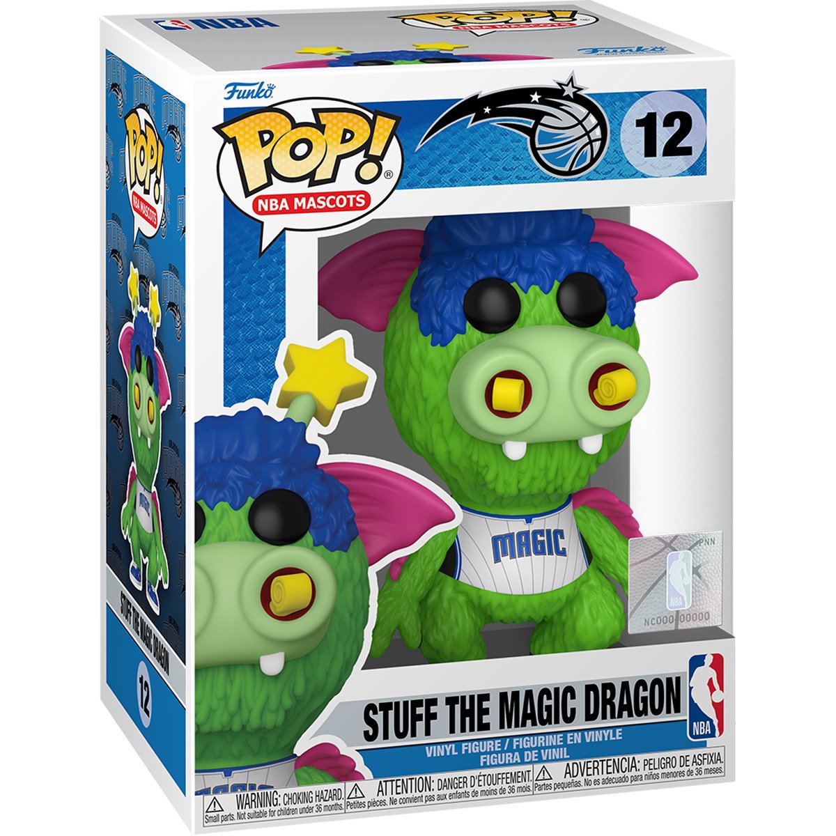 PRESALE | Funko POP! NBA Mascots Orlando Magic Stuff the Magic Dragon Vinyl Figure #12