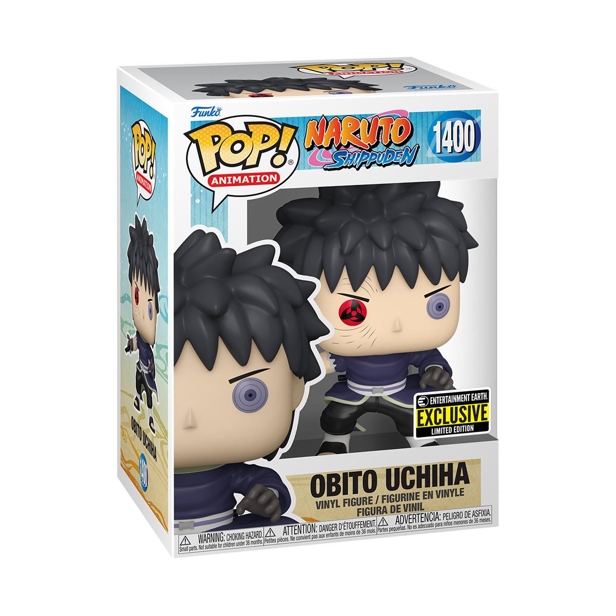 PRESALE | Funko POP! Animation: Naruto - Obito Uchiha Unmasked #1400 - Entertainment Earth Exclusive Vinyl Figures