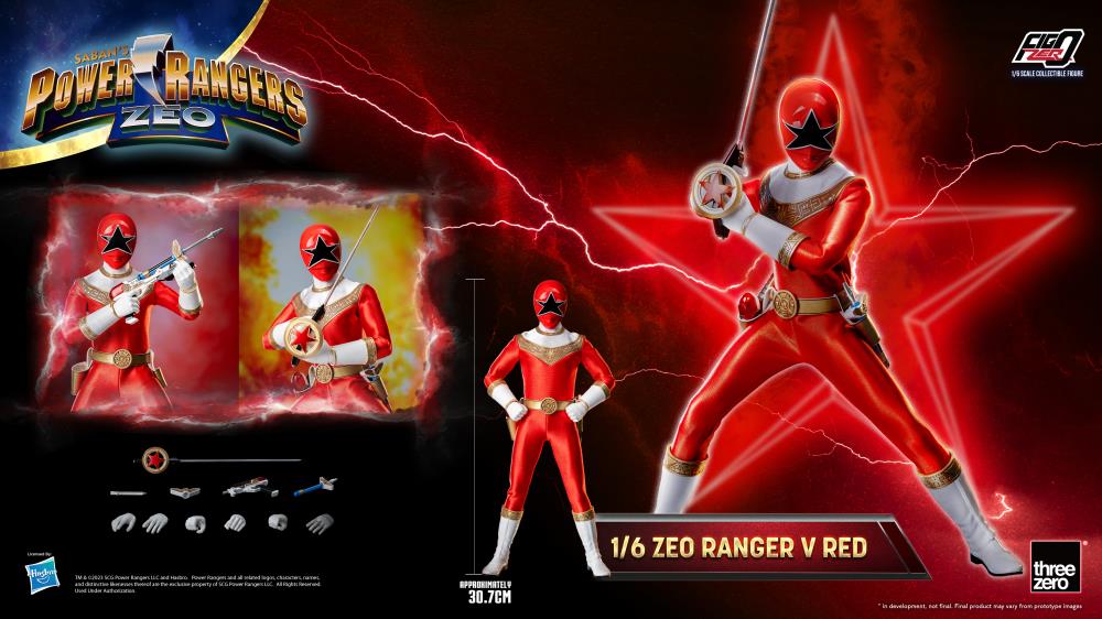 PRESALE | Power Rangers - Zeo Ranger V Red - FigZero - 1/6 Scale Action Figure (ThreeZero)