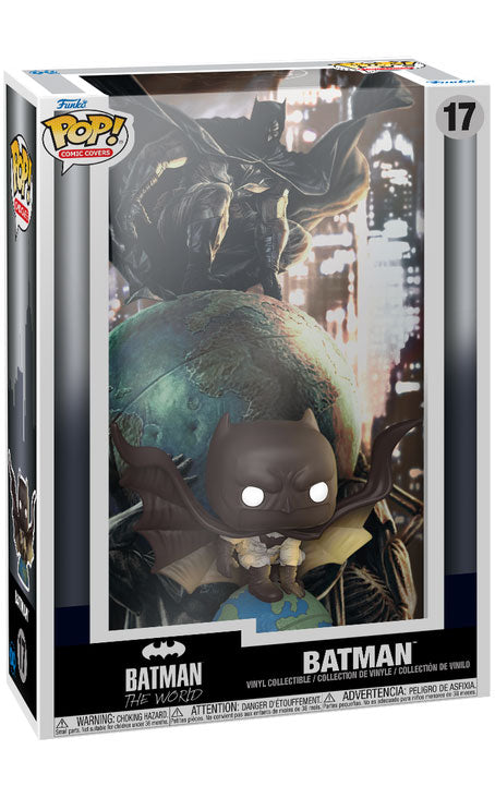 PRESALE | Funko Pop! Comic Covers: DC Comics - Batman The World Comic Cover Figure #17 with Case