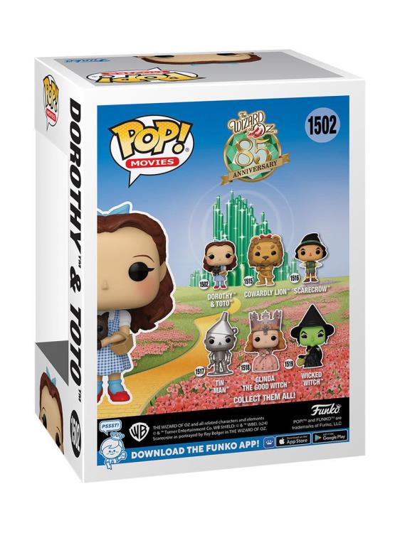 PRESALE | Funko POP! Movies: The Wizard of Oz 85th Anniversary - Dorothy and Toto #1502 - Vinyl Figures