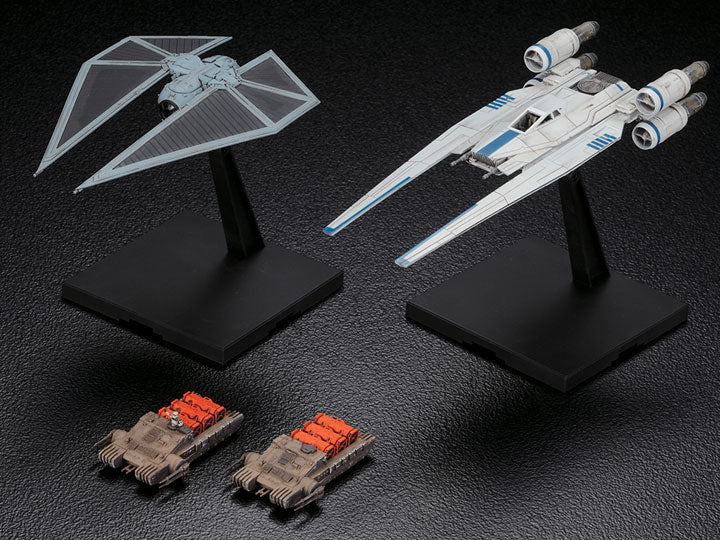 Star Wars Rogue One: U-Wing Fighter and TIE Striker 1:144 Scale Model Kits [Bandai]