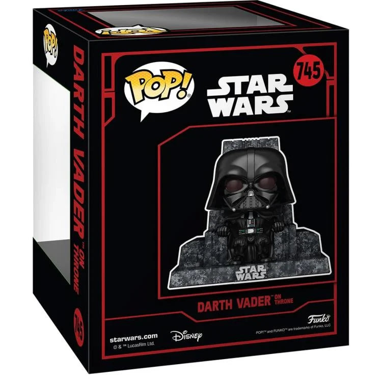 PRESALE | Funko POP - Deluxe: Star Wars Dark Side Darth Vader on Throne Vinyl Figure #745