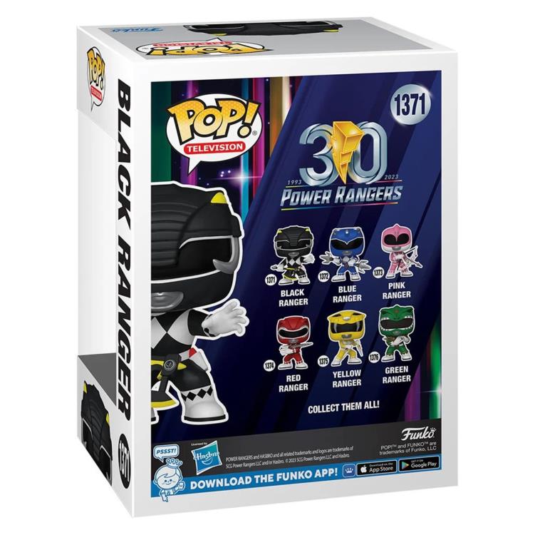 PRESALE | Funko POP! TV: Mighty Morphin Power Rangers 30th Anniversary - Black Ranger #1371 Vinyl Figures