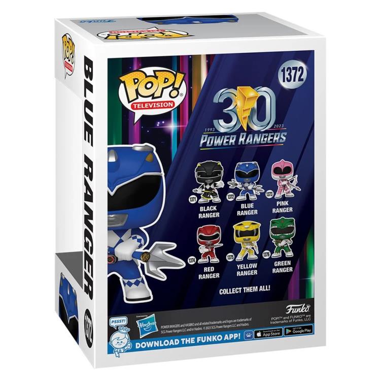 PRESALE | Funko POP! TV: Mighty Morphin Power Rangers 30th Anniversary - Blue Ranger #1372 Vinyl Figures