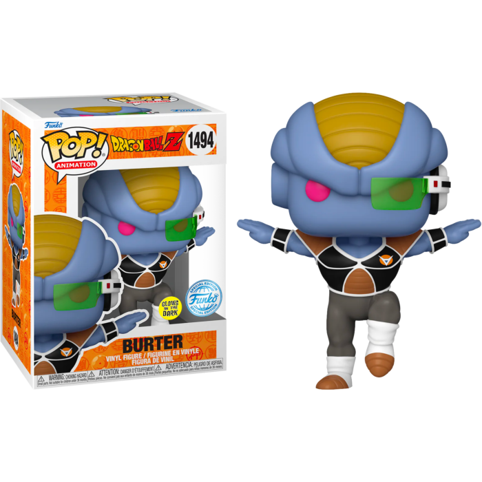 PRESALE | Funko POP! Animation: Dragon Ball Z - Burter Glow-in-the-Dark #1494 Entertainment Earth Exclusive Vinyl Figures