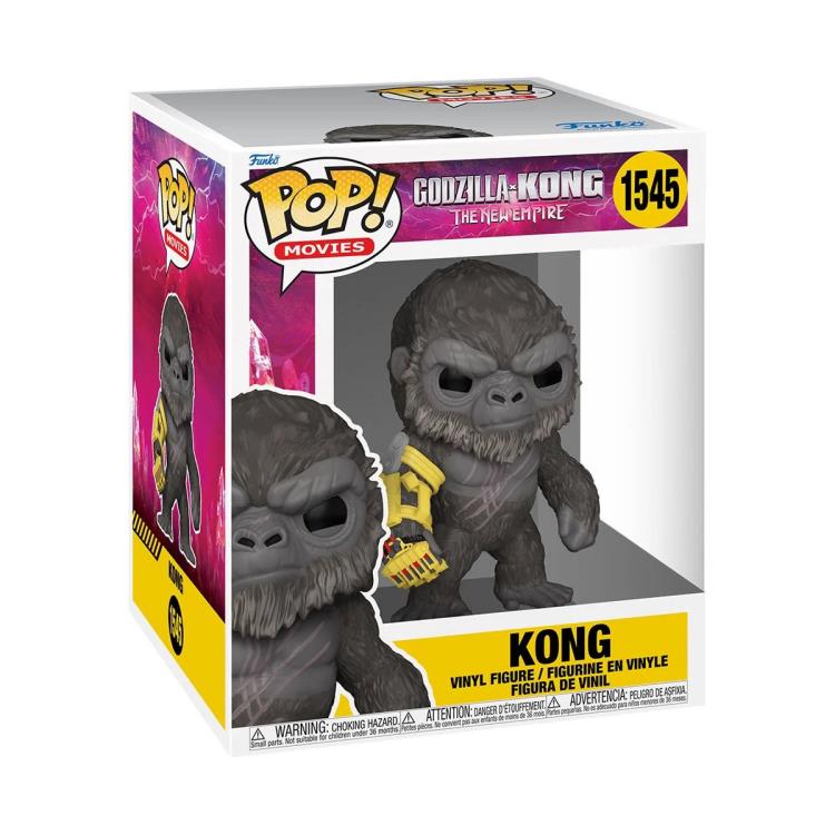 PRESALE | Funko POP! Movies: Super Sized 6" - Godzilla x Kong: The New Empire - Kong with Mechanical Arm #1545 - Vinyl Figures