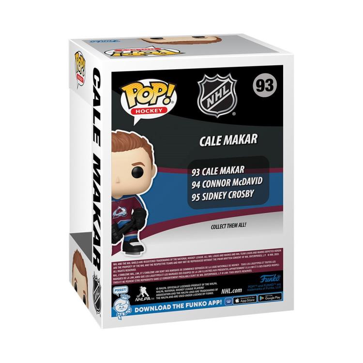 PRESALE | Funko POP! NHL: Colorado Avalanche - Cale Makar (Home) #93 Vinyl Figures