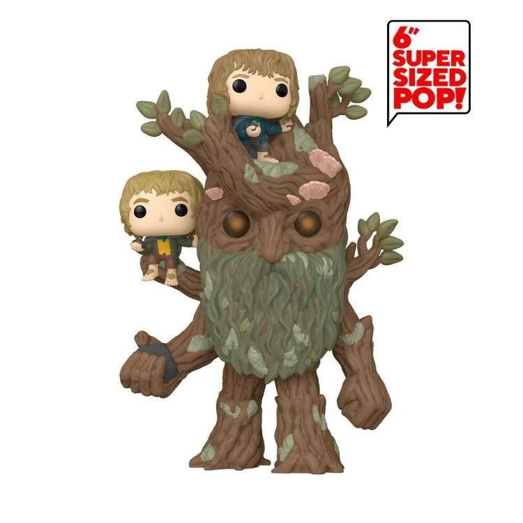 PRESALE | Funko POP - Movies: The Lord of the Rings - Treebeard with Merrry and Pippin - Vinyl Figure #1579