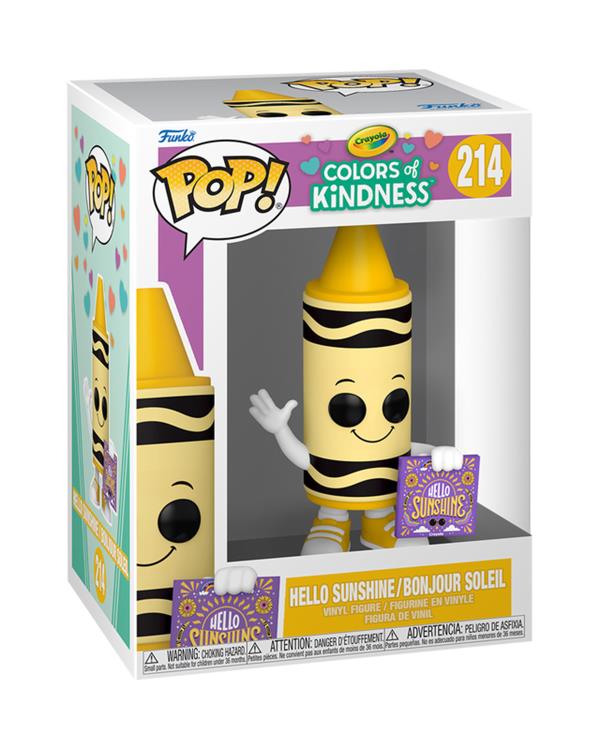 PRESALE | Funko POP! Ad Icons: Crayola: Colors of Kindness - Hello Sunshine (Crayellow) #214 Vinyl Figures