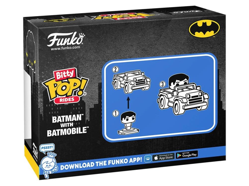 Funko Pop! Rides: Batman v Superman: Dawn of Justice - Bitty Pop! Armored Batman with Batmobile