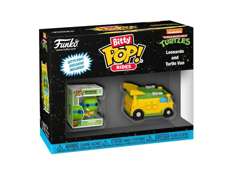 Funko Bitty POP! Rides: Teenage Mutant Ninja Turtles - Leonardo and Turtle Van