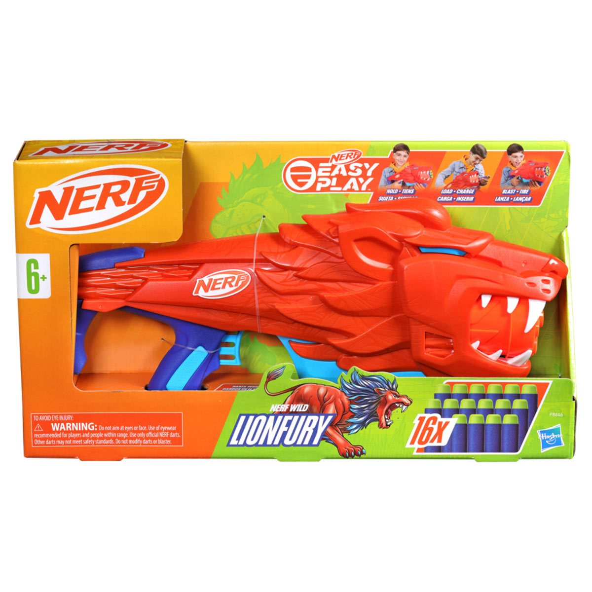 PRESALE | Nerf Wild Lionfury Easy Play Dart Blaster (Hasbro)