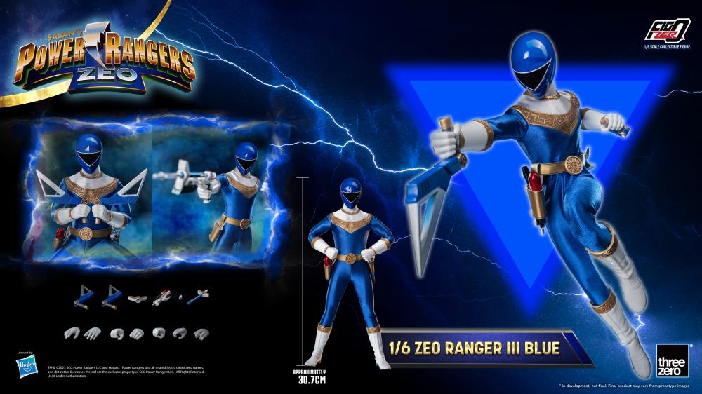 PRESALE | Power Rangers - Zeo Ranger III Blue - FigZero - 1/6 Scale Action Figure (ThreeZero)