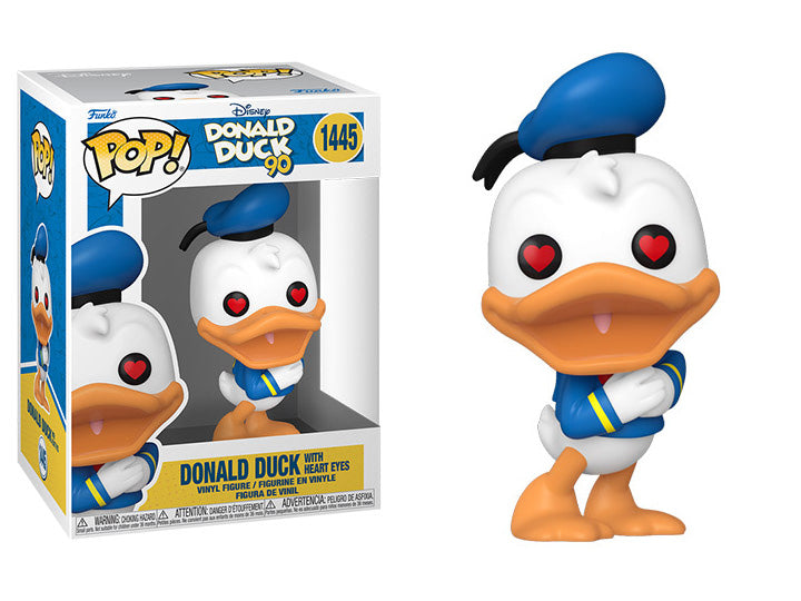 PRESALE | Funko POP! Disney: Donald Duck 90th Anniversary - Donald Duck with Heart Eyes #1445 - Vinyl Figures