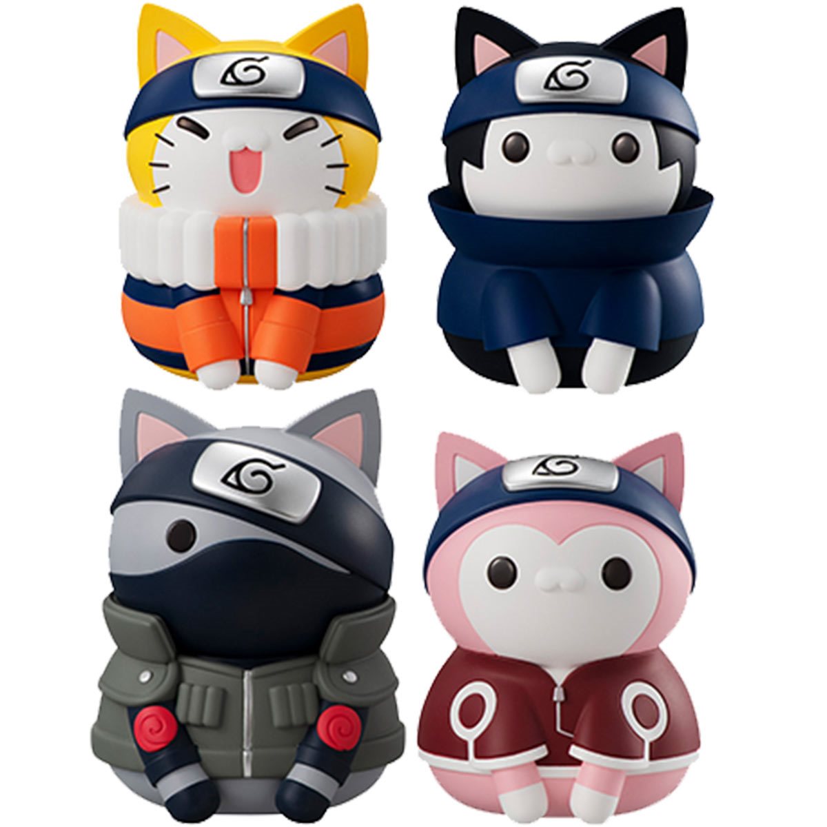 PRESALE | Naruto Mega Cat Project - Nyaruto! Team 7 Series Reboot - Box of 4 (MegaHouse)