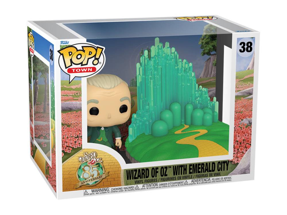 PRESALE | Funko POP! Town: The Wizard of Oz 85th Anniversary - Wizard of Oz with Emerald City #38 - Vinyl Figures