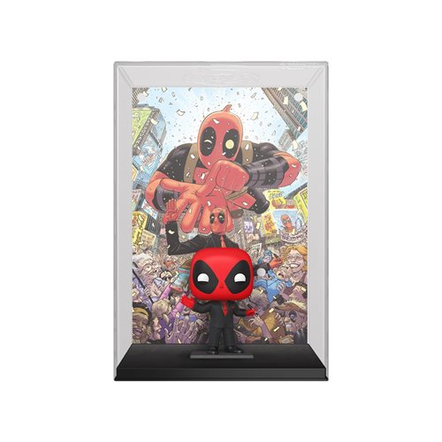 PRESALE | Funko POP! Deadpool (2015) #1 Deadpool in Black Suit Comic Cover Figure #46 with Case Vinyl Figures