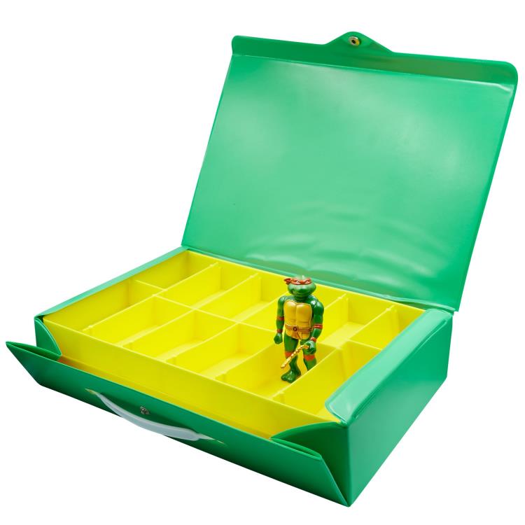 PRESALE | Teenage Mutant Ninja Turtles ReAction - Carry Case with 3 3/4-Inch Michelangelo (Metallic version) (Super7)