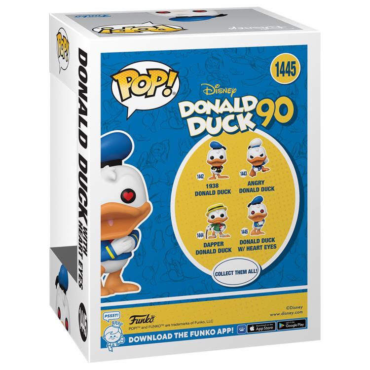 PRESALE | Funko POP! Disney: Donald Duck 90th Anniversary - Donald Duck with Heart Eyes #1445 - Vinyl Figures