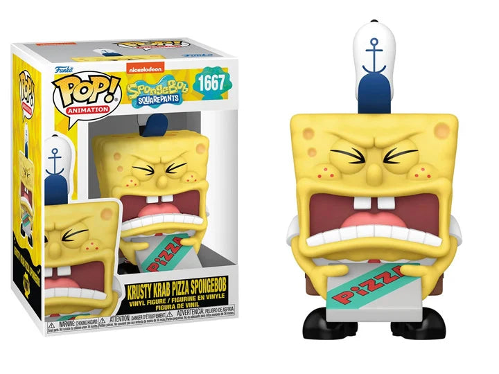 PRESALE | Funko Pop! SpongeBob SquarePants 25th Anniversary - Krusty Krab Pizza SpongeBob Vinyl Figure #1667