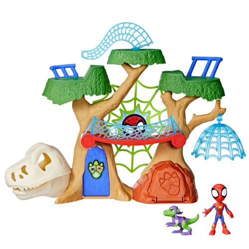 Spider-Man: Spidey and His Amazing Friends Dino-Webs Treehouse Playset [Hasbro]