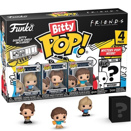 PRESALE | Funko - Friends Bitty Pop! Rachel Green 80's Mini-Figure 4-Pack Entertainment Earth Exclusive Vinyl Figures