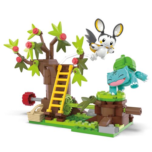 PRESALE | Mega - Pokémon - Emolga And Bulbasaur's Charming Woods Playset (Mattel)