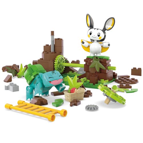 PRESALE | Mega - Pokémon - Emolga And Bulbasaur's Charming Woods Playset (Mattel)