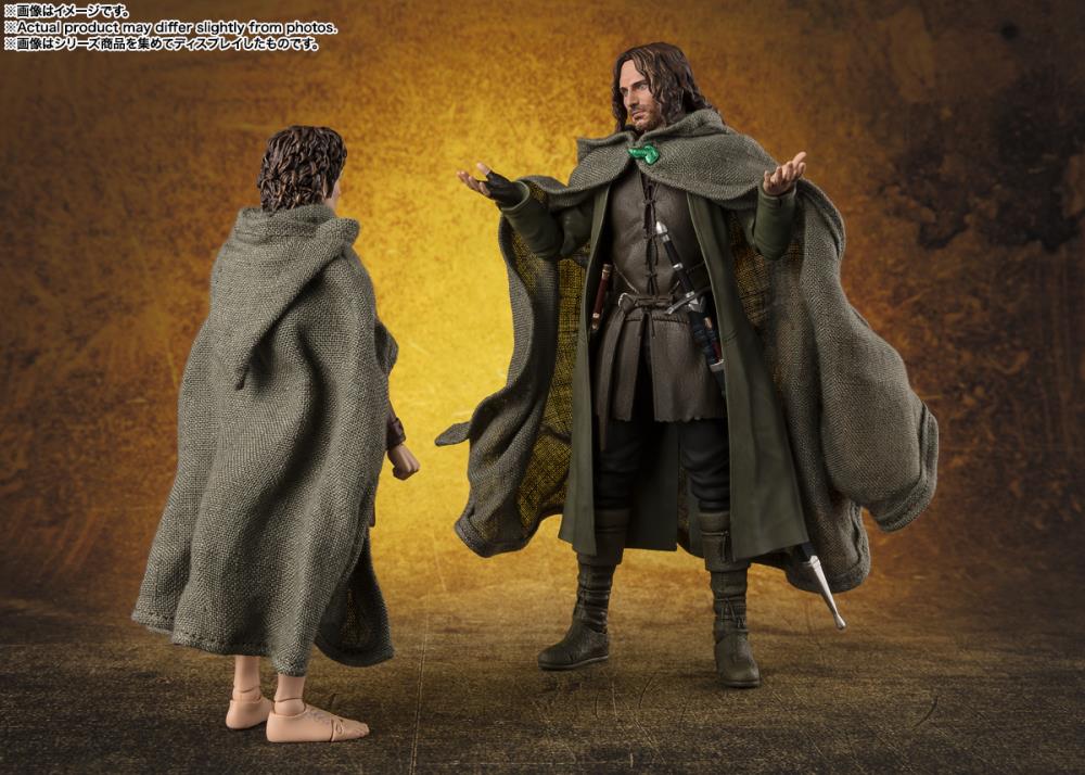Lord of the Rings Fellowship of the Ring: Frodo Baggins and Gollum S.H.Figuarts Action Figure 2-Pack [Bandai]