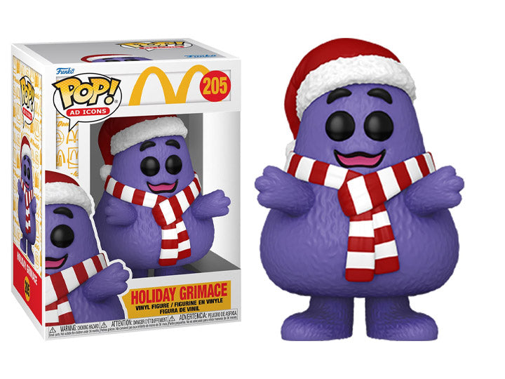 PRESALE | Funko POP! Ad Icons: McDonalds - Grimace (Holiday) #205 Vinyl Figures