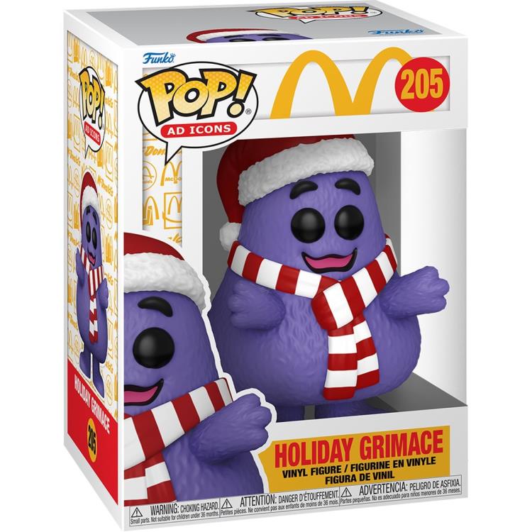 PRESALE | Funko POP! Ad Icons: McDonalds - Grimace (Holiday) #205 Vinyl Figures