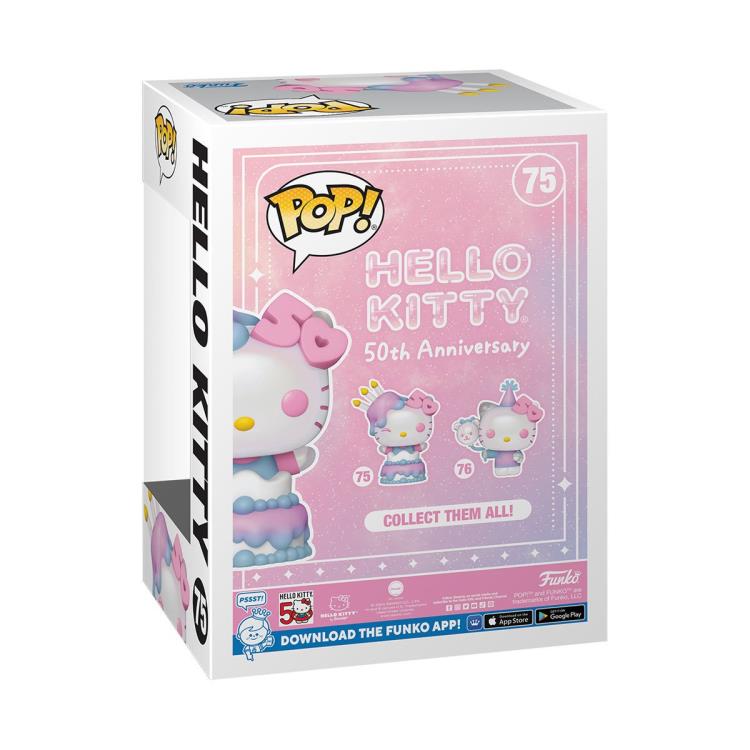 PRESALE | Funko POP! Sanrio: Hello Kitty 50th Anniversary - Hello Kitty in Cake #75 Vinyl Figures