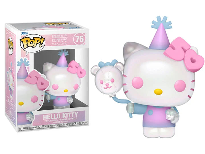 PRESALE | Funko POP! Sanrio: Hello Kitty 50th Anniversary - Hello Kitty with Balloon #76 Vinyl Figures