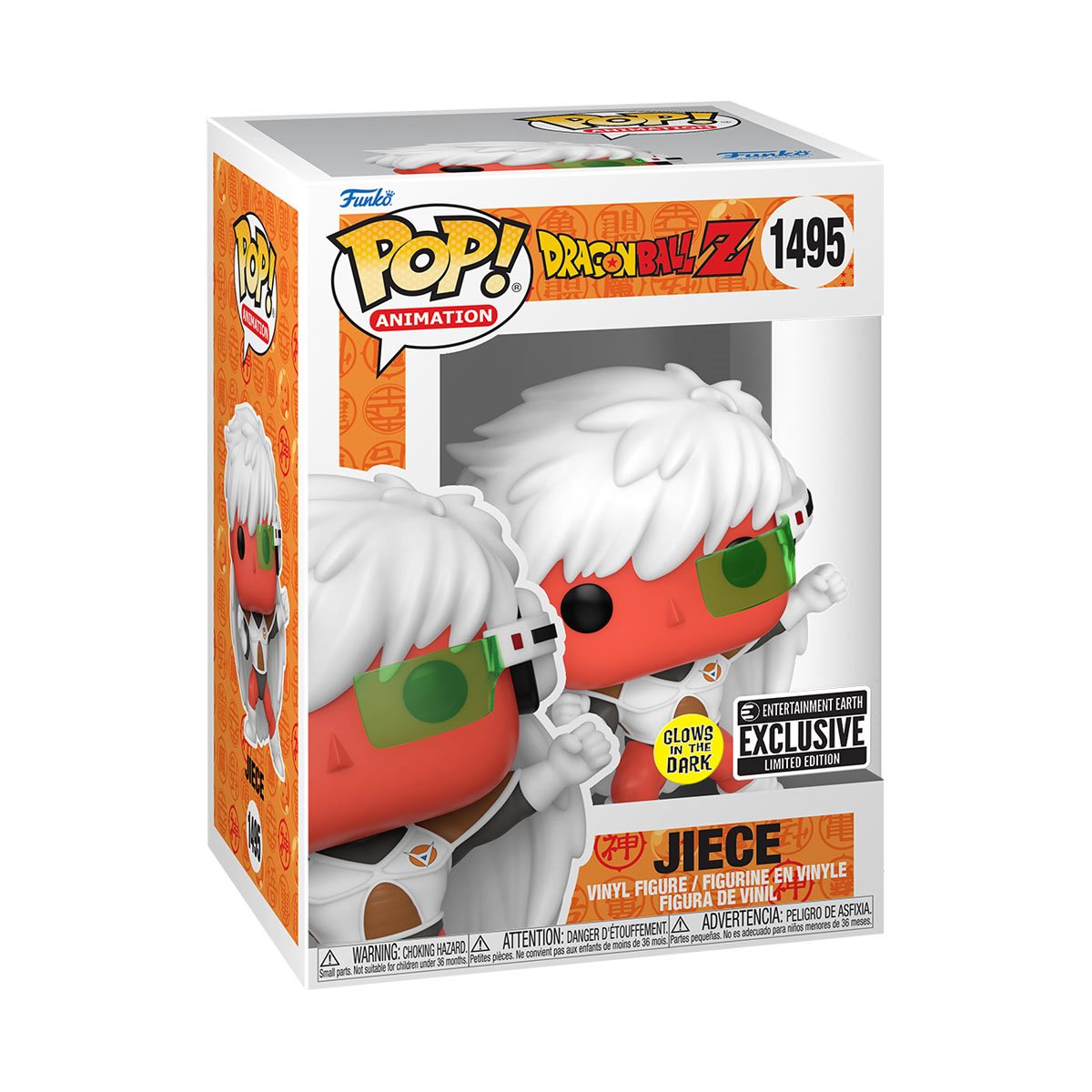 PRESALE | Funko POP! Animation: Dragon Ball Z - Jeice Glow-in-the-Dark #1495 Entertainment Earth Exclusive Vinyl Figures