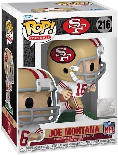 PRESALE | Funko POP! NFL: Legends Joe Montana 49ers (Away) #216 Vinyl Figures