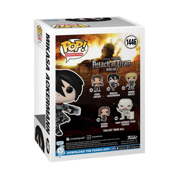 PRESALE | Funko POP! Animation: Attack on Titan: Final Season - Mikasa Ackerman #1446 Vinyl Figures