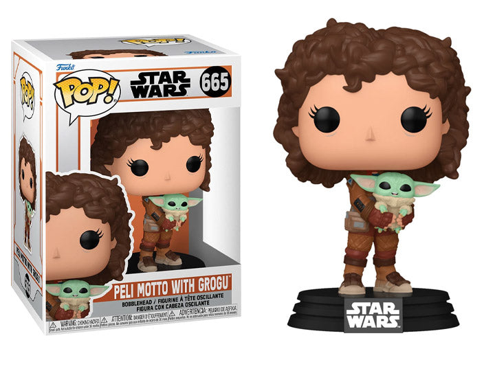 PRESALE | Funko POP! Star Wars: The Mandalorian - Peli Motto with Grogu #665 Vinyl Figures