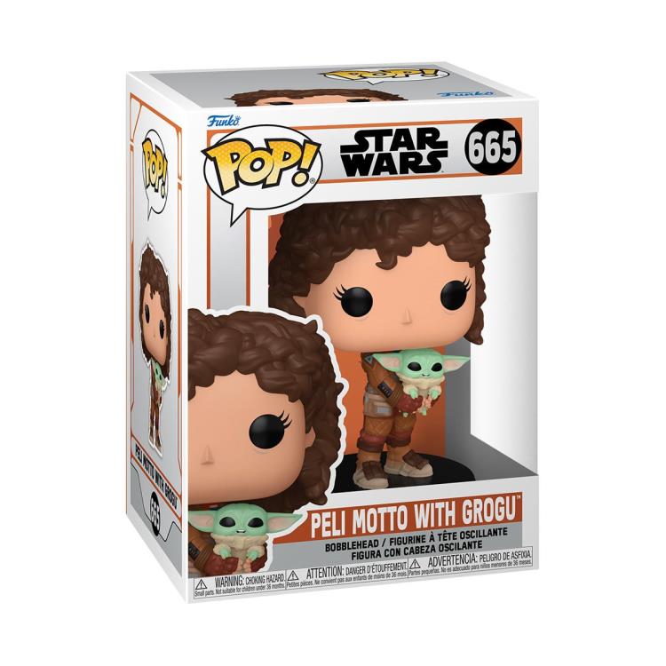 PRESALE | Funko POP! Star Wars: The Mandalorian - Peli Motto with Grogu #665 Vinyl Figures