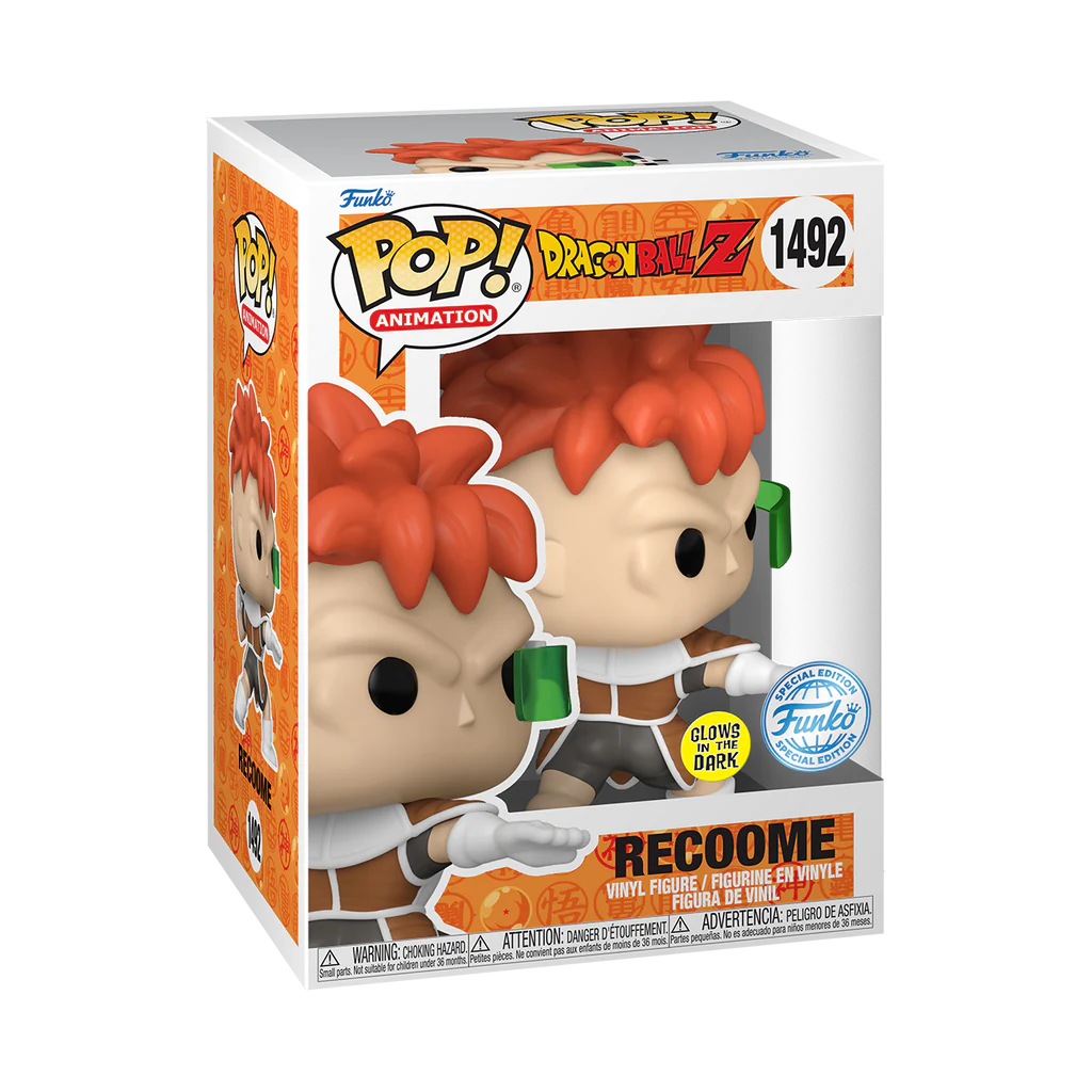 PRESALE | Funko POP! Animation: Dragon Ball Z - Recoome Glow-in-the-Dark #1492 Entertainment Earth Exclusive Vinyl Figures