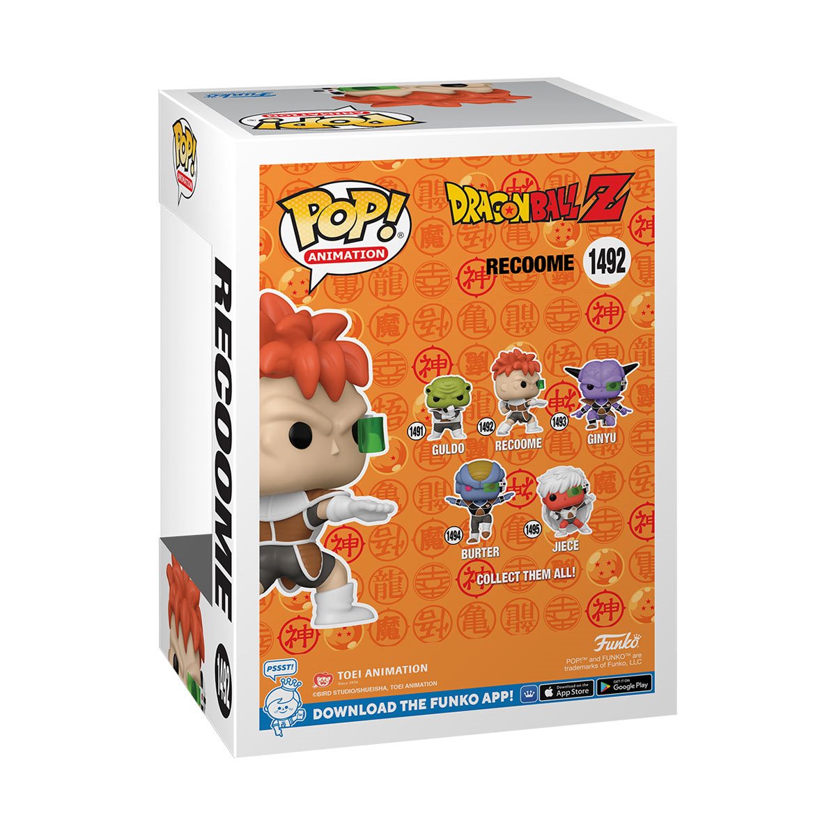 PRESALE | Funko POP! Animation: Dragon Ball Z - Recoome Glow-in-the-Dark #1492 Entertainment Earth Exclusive Vinyl Figures