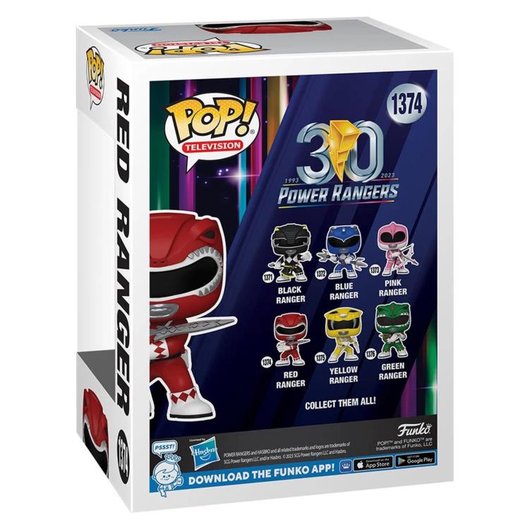 PRESALE | Funko POP! TV: Mighty Morphin Power Rangers 30th Anniversary - Red Ranger #1374 Vinyl Figures