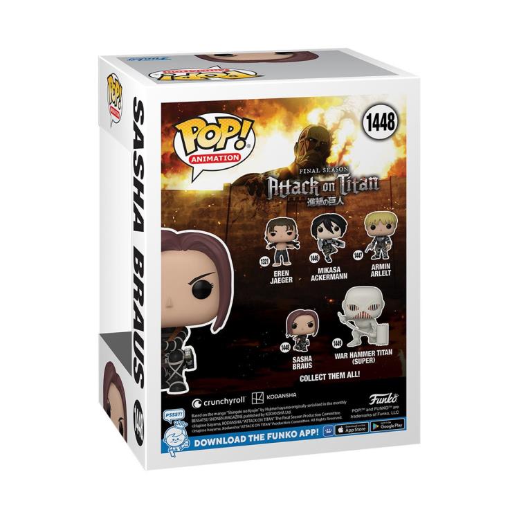 PRESALE | Funko POP! Animation: Attack on Titan: Final Season - Sasha Braus #1448 Vinyl Figures