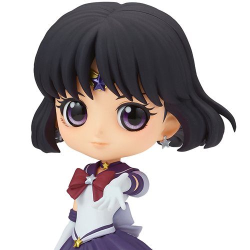 PRESALE | Sailor Moon Pretty Guardian Sailor Moon Cosmos The Movie - Eternal Sailor Saturn - Version A Q Posket Statue (Banpresto)